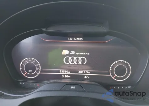 2019 Audi S3 2.0T Premium Plus z USA, uszkodzony, nr VIN WAUB1GFF3K1017914